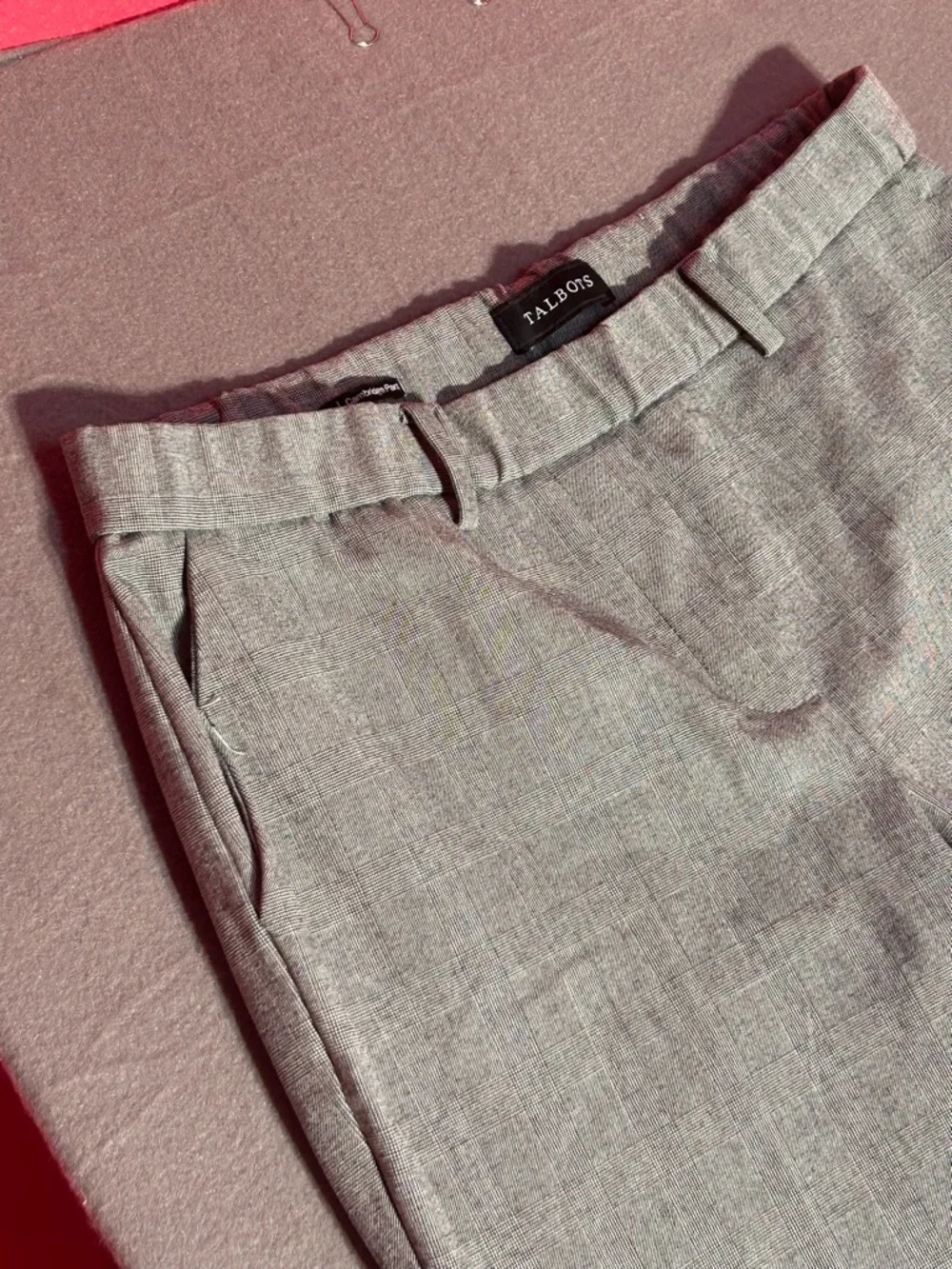 Classic Women's Dress Pants - Light Gray Size 10P - Picture 2 of 7